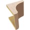 Ekena Millwork 8"W x 8"D x 8"H Wide Legacy Rough Cedar Woodgrain TimberThane Corbel, Primed Tan CORUR08X08X08LGYRCPR - alternate 2